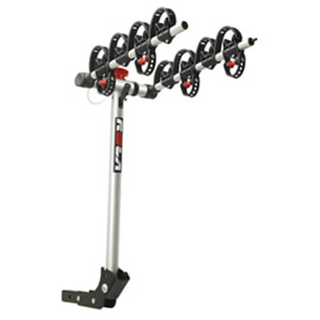 Swivel Bike Carrier, 4 Bike, 2 In. Sq. Receiver Mount, Folding Dual Arm Rail Rack SW54243